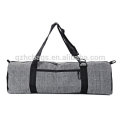 Zip Cargo Pocket Yoga Mat Bags, algodón gris